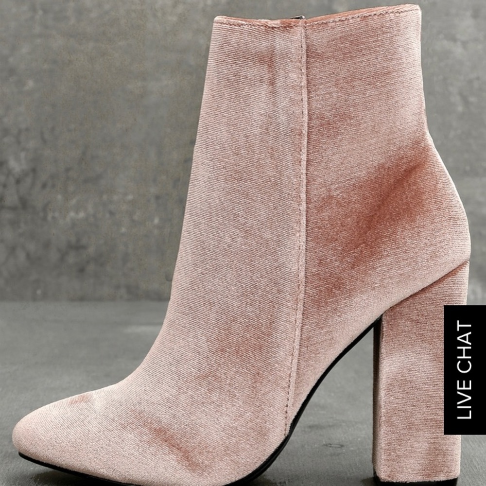 Super cute velvet boots! Size 8